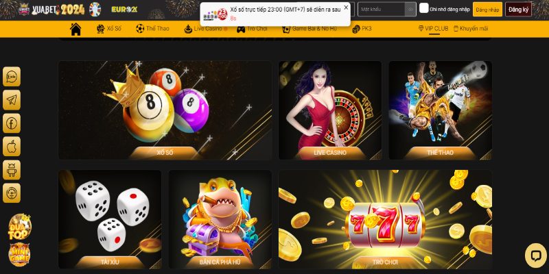 Đa dạng kho game để người chơi tham gia sau khi đăng ký